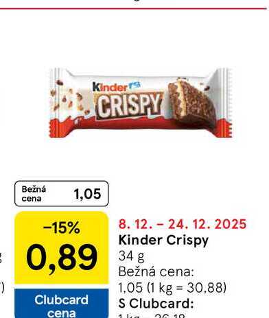 Kinder Crispy 34g