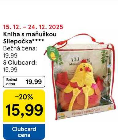 Kniha s maňuškou Sliepočka