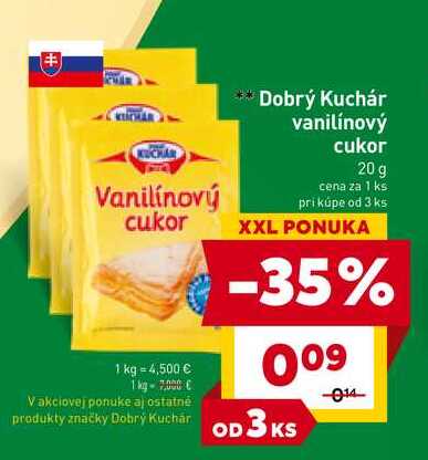 Dobrý Kuchár vanilínový cukor 20 g 