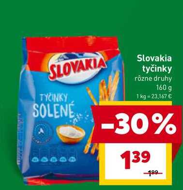 Slovakia tyčinky rôzne druhy 160 g 