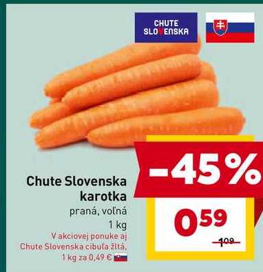 Chute Slovenska karotka praná, voľná 1 kg 