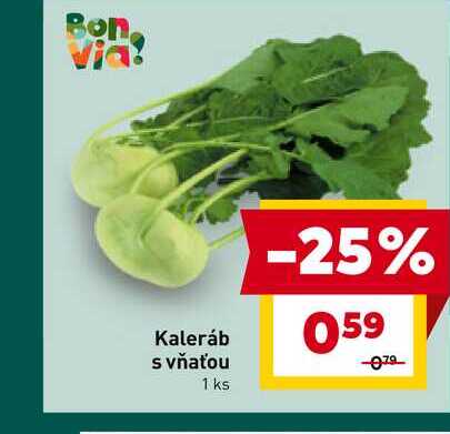 Kaleráb s vňaťou 1 ks 