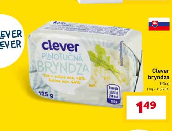 Clever bryndza 125 g 1