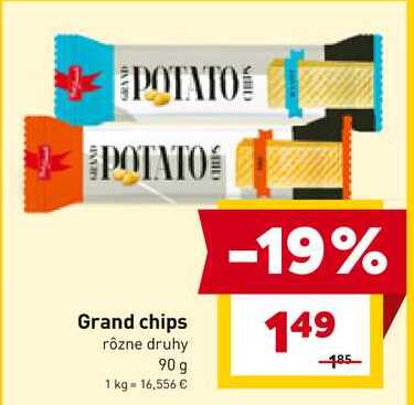 Grand chips rôzne druhy 90 g 
