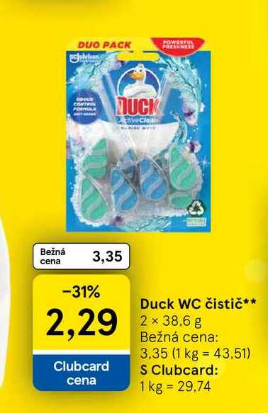 Duck WC čistič 2 x 38.6 g 