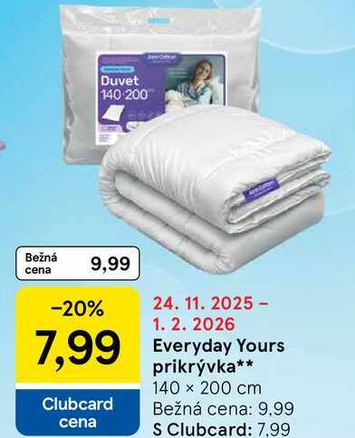 Everyday Yours prikrývka 140 x 200 cm