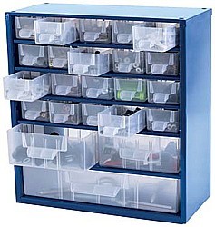 LUX-TOOLS OCEĽOVÝ DIELENSKÝ ORGANIZÉR, 23 PRIEHRADIEK, 31 × 16 × 33 CM