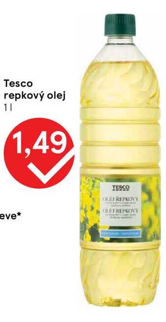 Tesco repkový olej 1l
