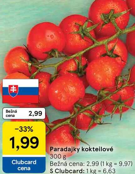 Paradajky kokteilové 300 g