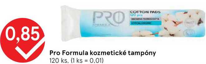 Pro Formula kozmetické tampóny 120 ks