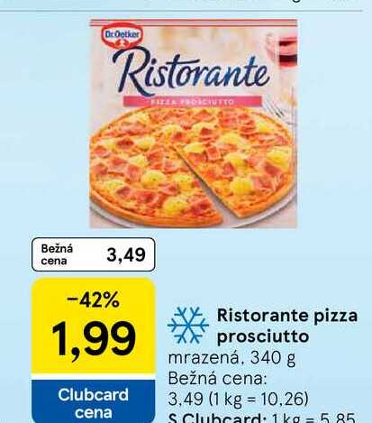Dr. Oetker Ristorante pizza prosciutto mrazená 340 g 