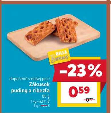 Zákusok puding a ríbezľa 85 g 