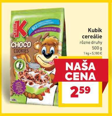 Kubík cereálie rôzne druhy 500 g
