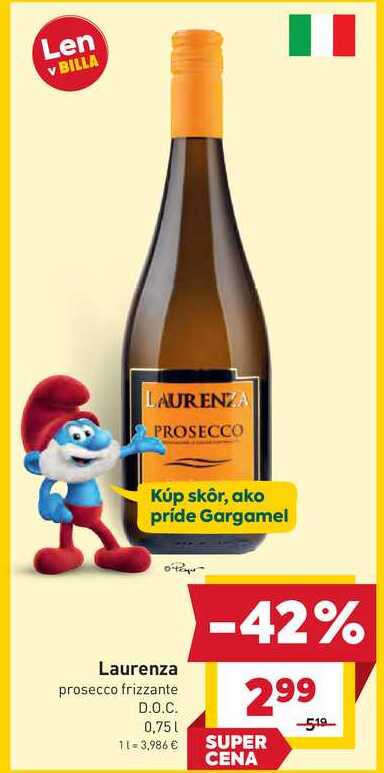 Laurenza prosecco frizzante D.O.C. 0,75 l