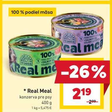 Real Meal konzerva pre psy 400 g