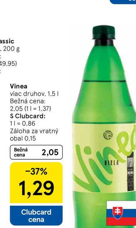 Vinea viac druhov 1,5 l