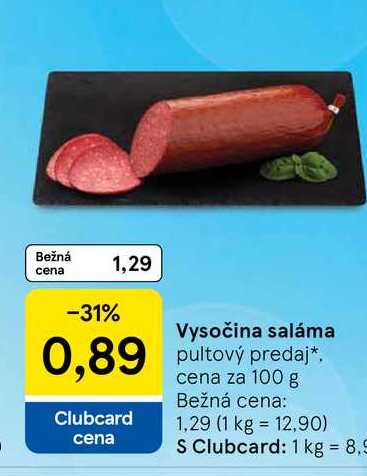 Vysočina saláma 100 g 