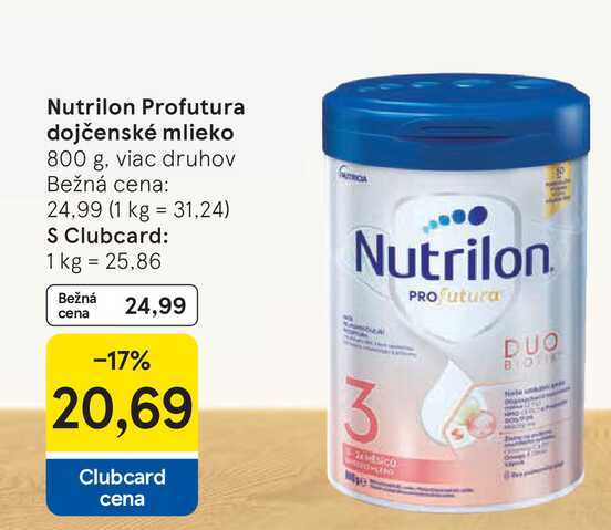 Nutrilon Profutura dojčenské mlieko 800 g