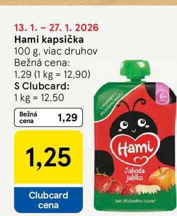 Hami kapsička 100 g, viac druhov 