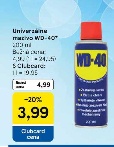 Univerzálne mazivo WD-40 200 ml 