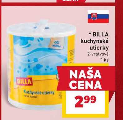BILLA kuchynské utierky 2-vrstvové 