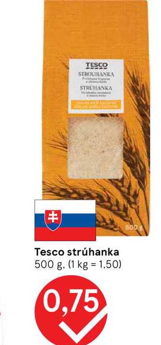 Tesco strúhanka 500 g