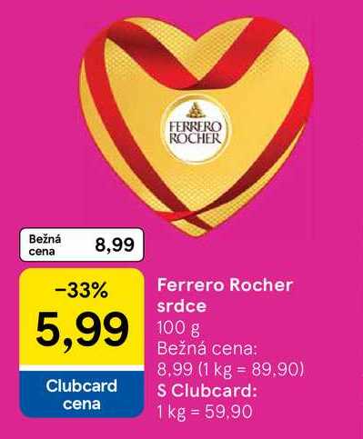 Ferrero Rocher srdce 100 g 