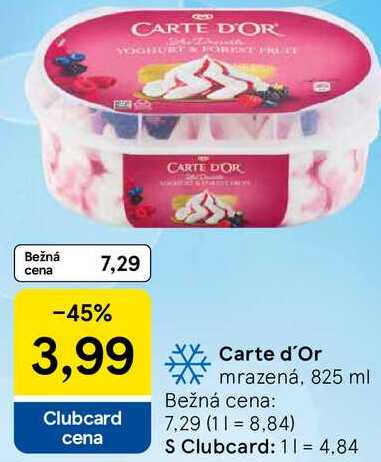 Carte d'Or mrazená, 825 ml 