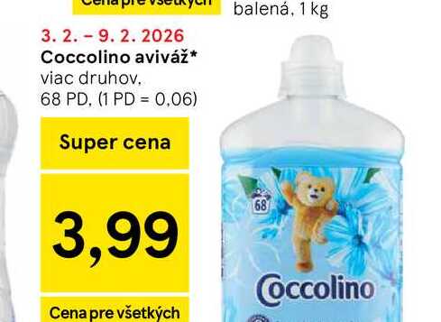 Coccolino aviváž viac druhov 68 PD