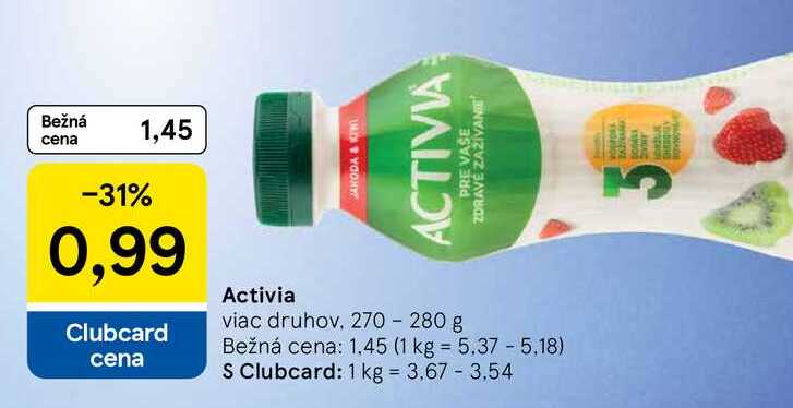 Activia nápoj 270 - 280 g 