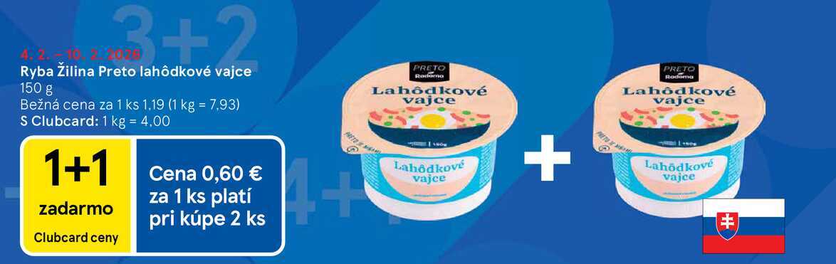 Ryba Žilina Preto lahôdkové vajce 150 g 