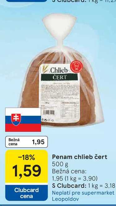 Penam chlieb čert 500 g 