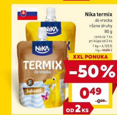 Nika termix do vrecka rôzne druhy 80 g 