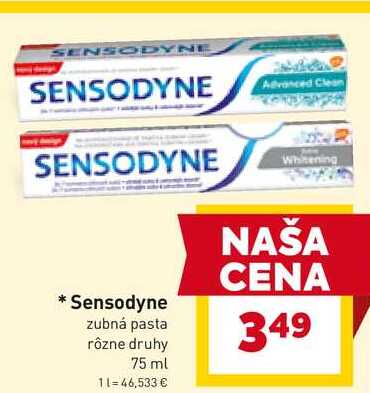 Sensodyne zubná pasta rôzne druhy 75 ml 