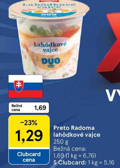 Preto Radoma lahôdkové vajce 250 g
