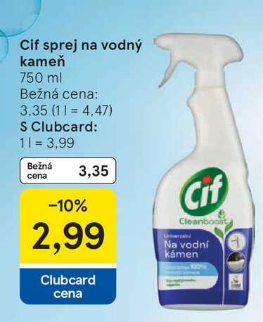Cif sprej na vodný kameň 750 ml 