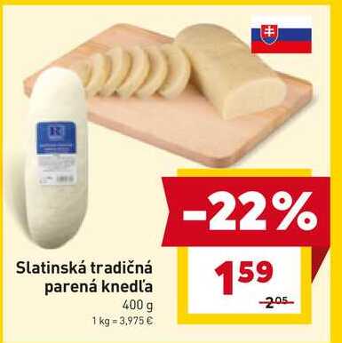 Slatinská tradičná parená knedľa 400 g