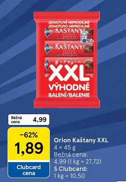 Orion Kaštany XXL 4x45g