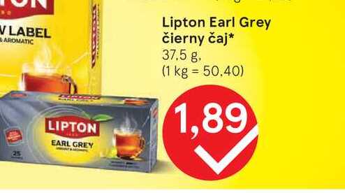 Lipton Earl Grey čierny čaj 37.5 g