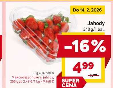 Jahody 340 g/1 bal.