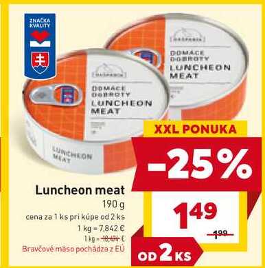 Luncheon meat 190 g