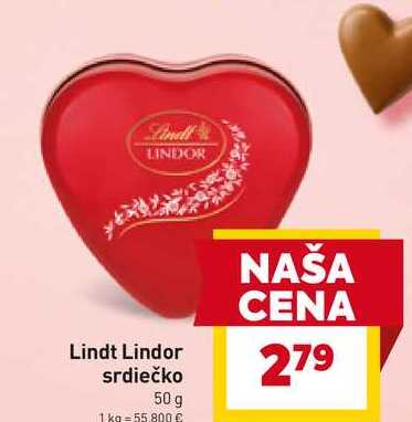 Lindt Lindor srdiečko 50 g