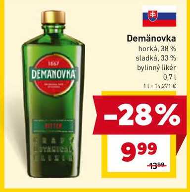 Demänovka likér 0,7 l