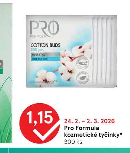 Pro Formula kozmetické tyčinky 300 ks 