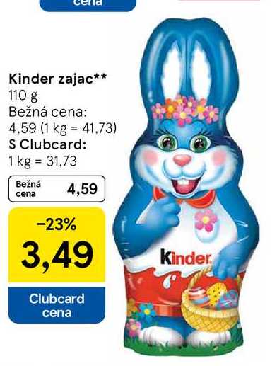 Kinder zajac 110 g