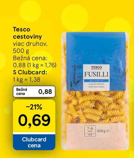 Tesco cestoviny viac druhov, 500 g