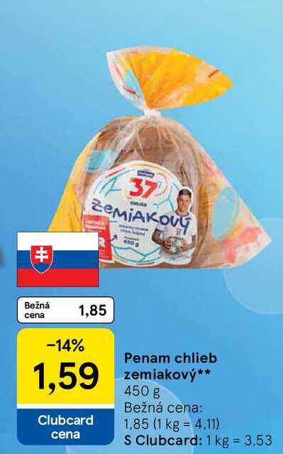 Penam chlieb zemiakový 450 g 