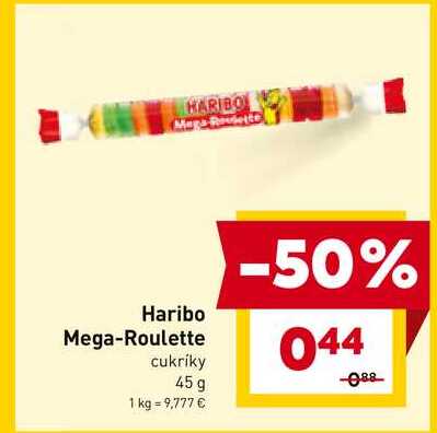 Haribo Mega-Roulette cukríky 45 g