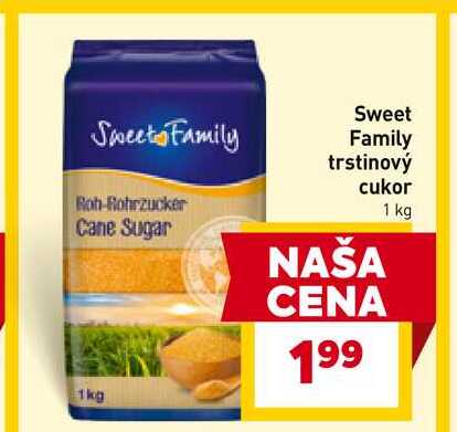 Sweet Family trstinový cukor 1kg