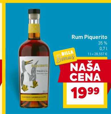 Rum Piquerito 35% 0,7L v akcii